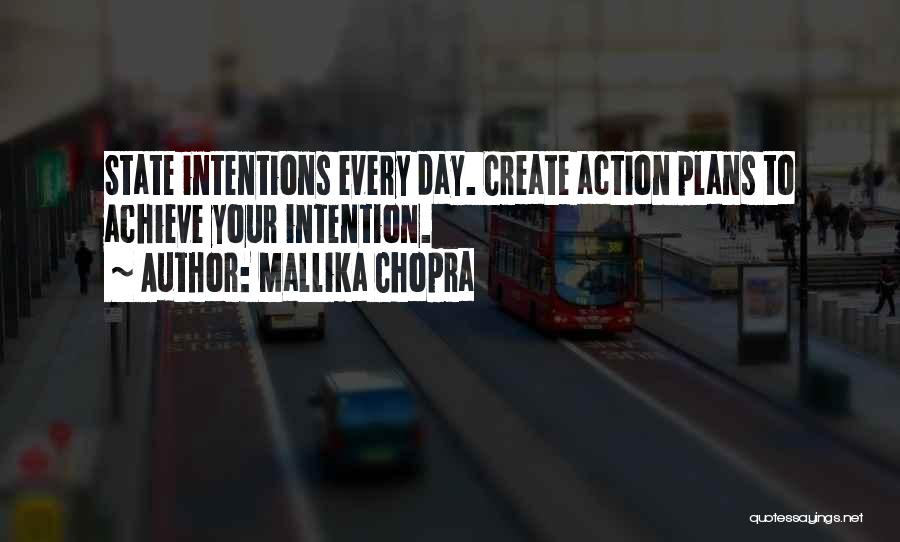 Action Plans Quotes By Mallika Chopra