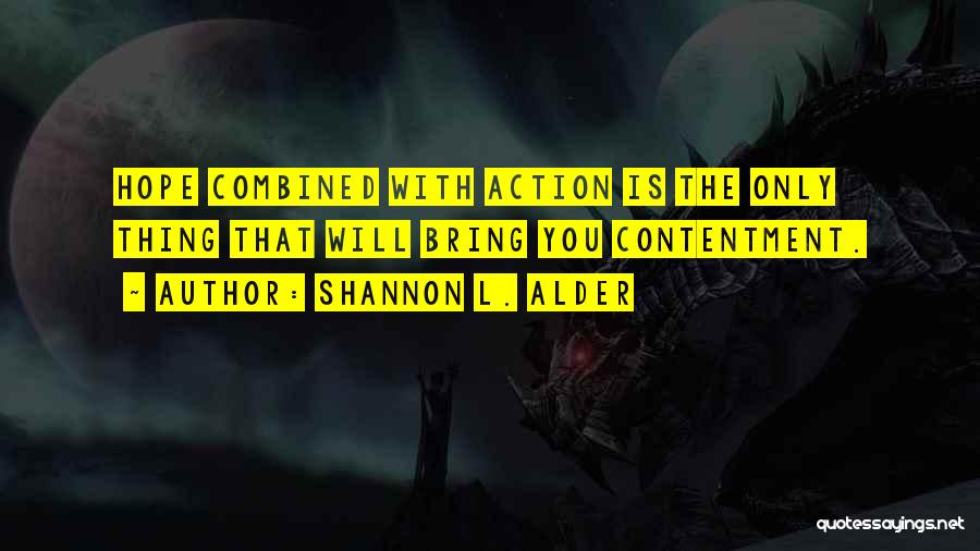 Action Plans Quotes By Shannon L. Alder