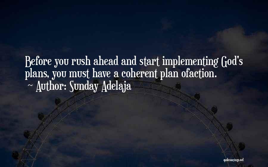 Action Plans Quotes By Sunday Adelaja