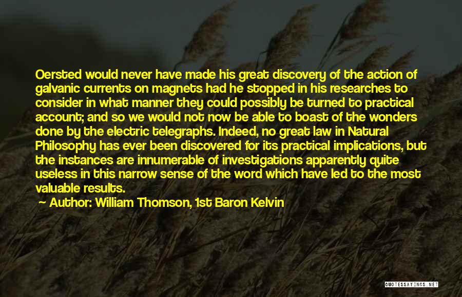 Action Research Quotes By William Thomson, 1st Baron Kelvin