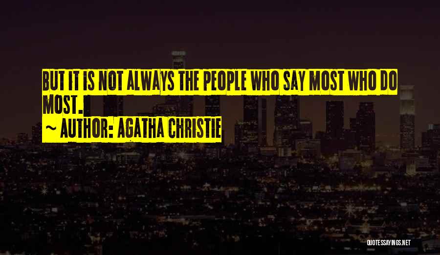 Action Speaks Quotes By Agatha Christie