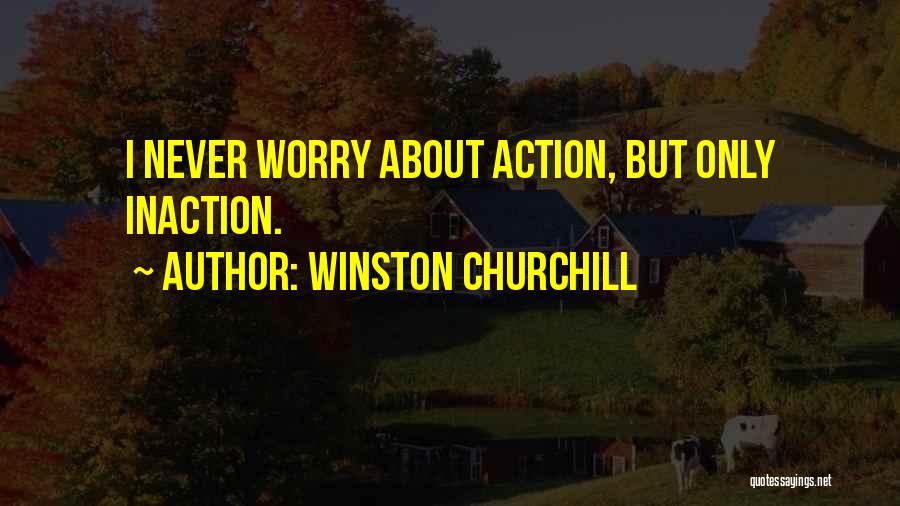 Action Vs Inaction Quotes By Winston Churchill