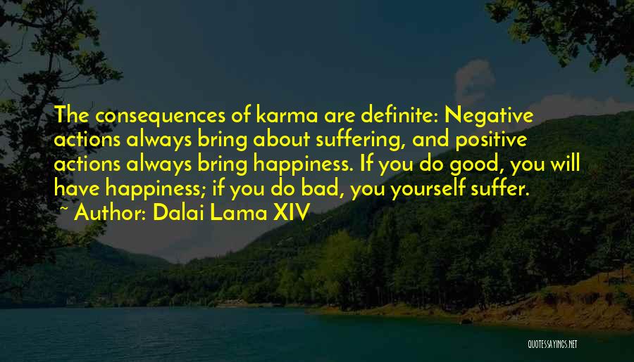 Actions And Consequences Quotes By Dalai Lama XIV
