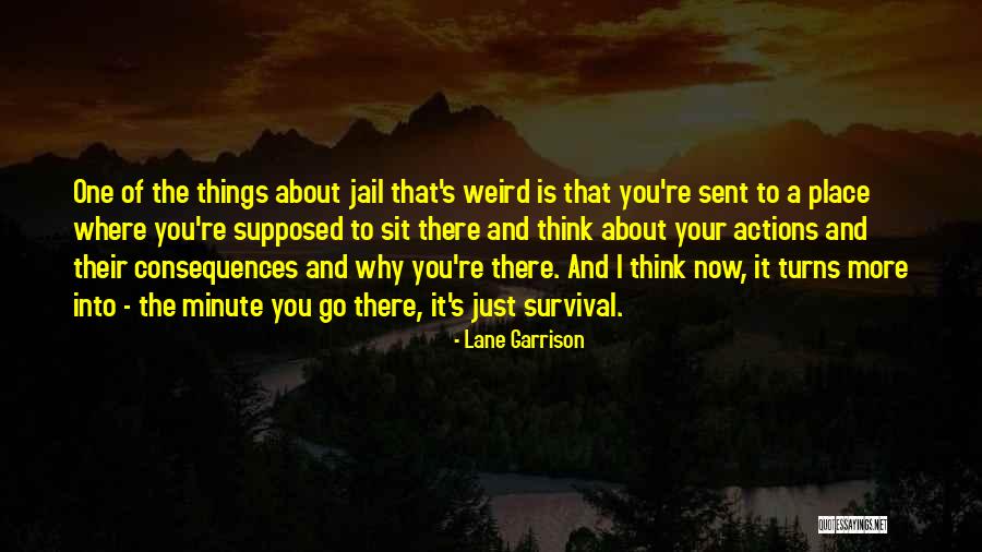 Actions And Consequences Quotes By Lane Garrison