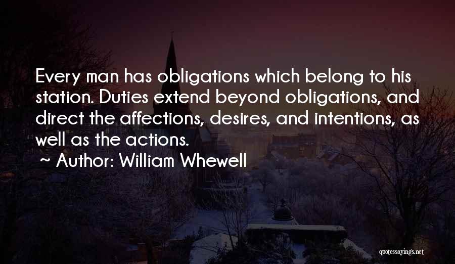 Actions And Intentions Quotes By William Whewell