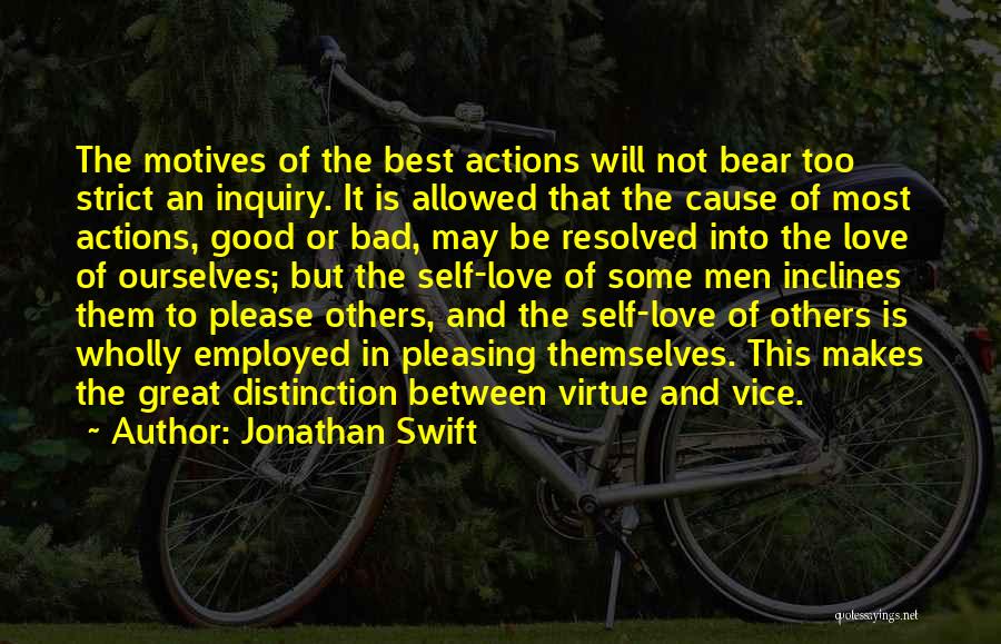 Actions And Love Quotes By Jonathan Swift