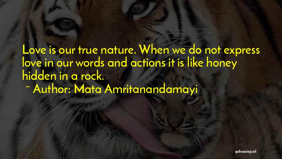 Actions And Love Quotes By Mata Amritanandamayi