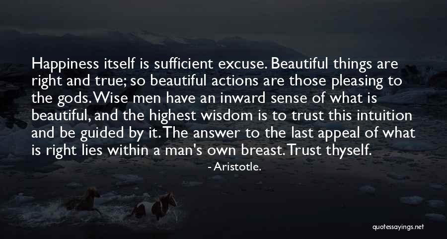 Actions And Trust Quotes By Aristotle.