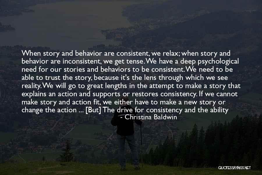 Actions And Trust Quotes By Christina Baldwin Actions And Trust Quotes By Christina Baldwin
