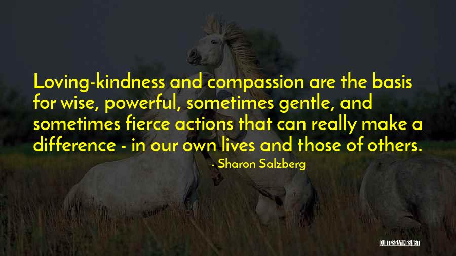 Actions Of Others Quotes By Sharon Salzberg