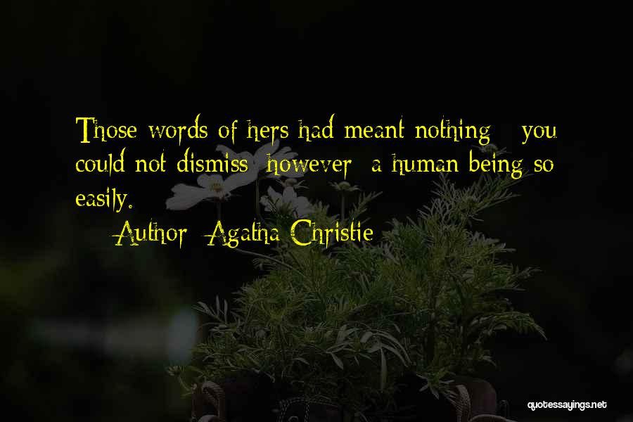 Actions Over Words Quotes By Agatha Christie
