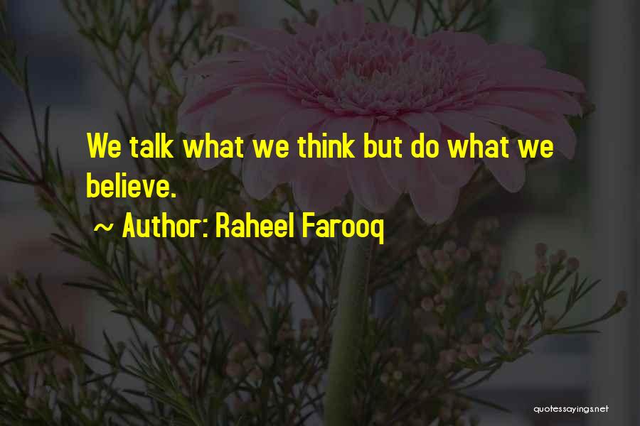 Actions Over Words Quotes By Raheel Farooq