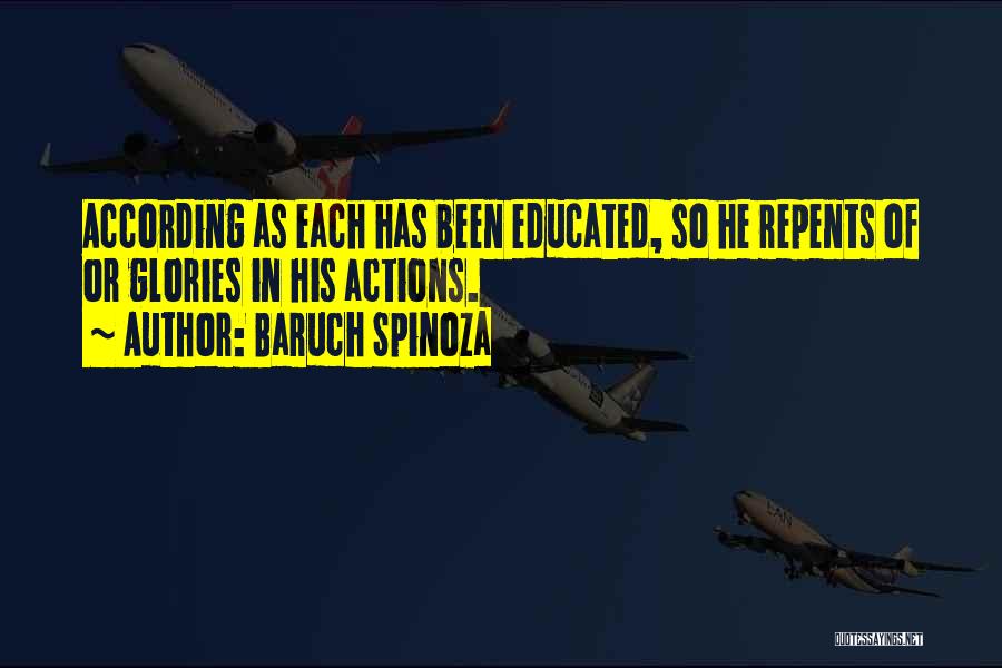 Actions Quotes By Baruch Spinoza