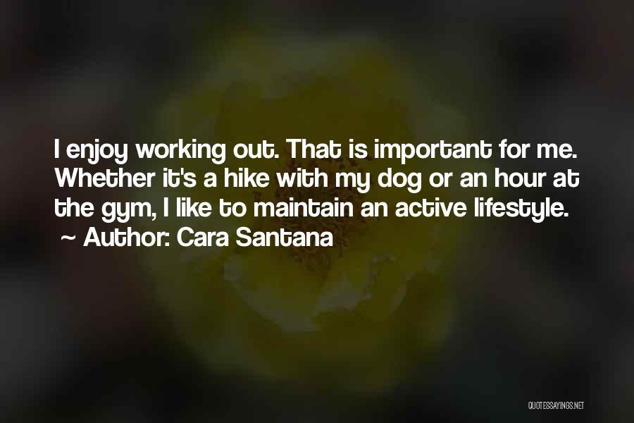 Active Lifestyle Quotes By Cara Santana