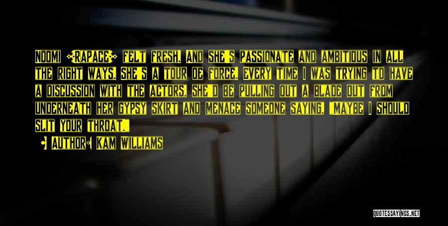 Actors Quotes By Kam Williams