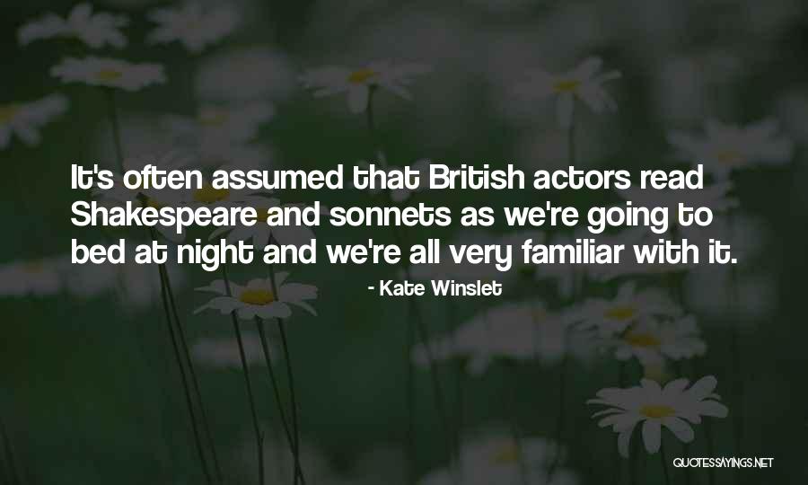 Actors Shakespeare Quotes By Kate Winslet