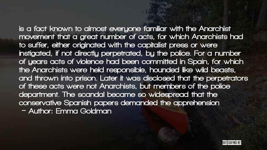 Acts Of Violence Quotes By Emma Goldman