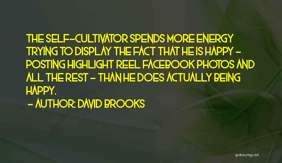 Actually Being Happy Quotes By David Brooks