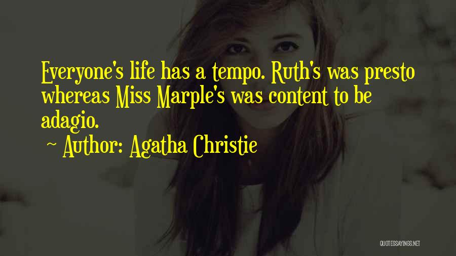 Adagio Quotes By Agatha Christie