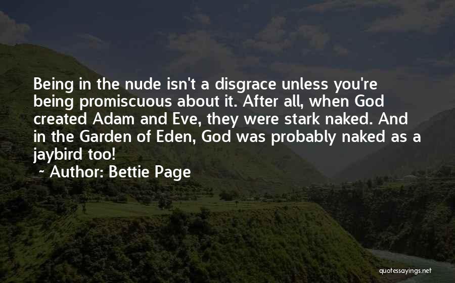 Adam And Eve Quotes By Bettie Page