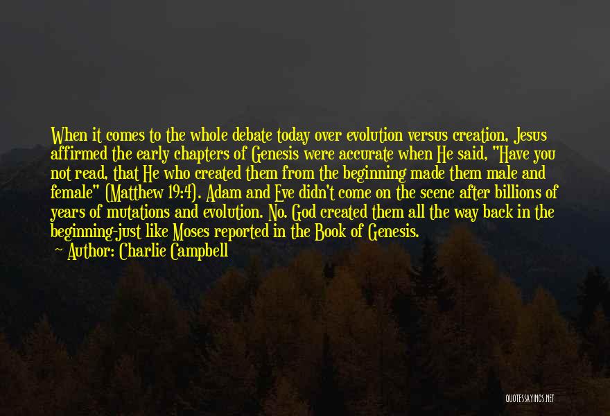 Adam And Eve Quotes By Charlie Campbell