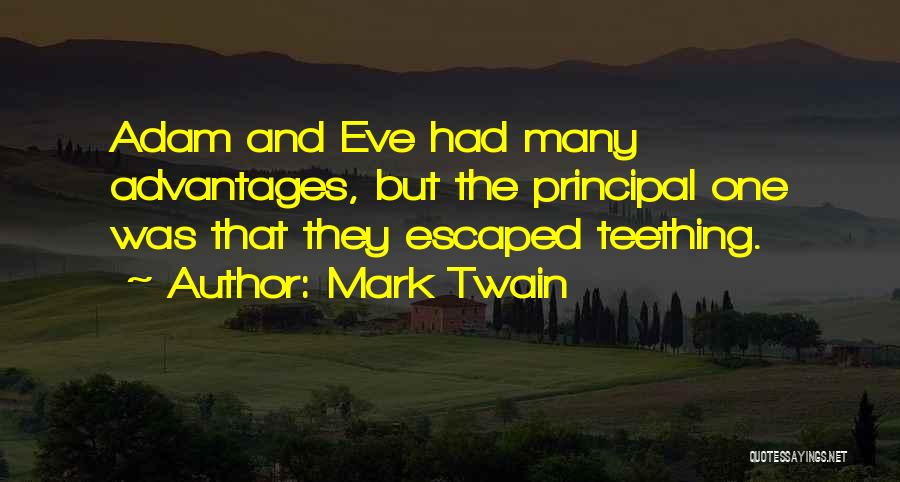 Adam And Eve Quotes By Mark Twain