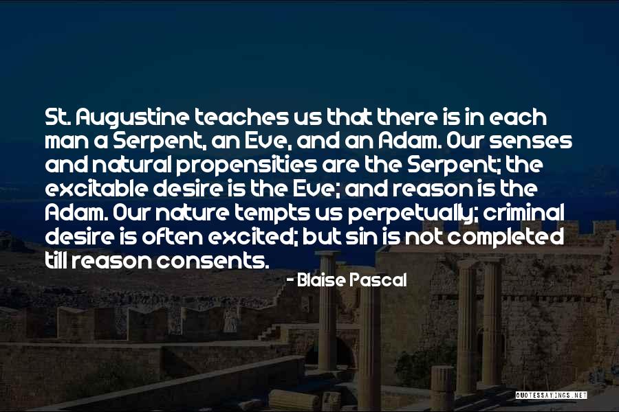 Adam And Eve Sin Quotes By Blaise Pascal