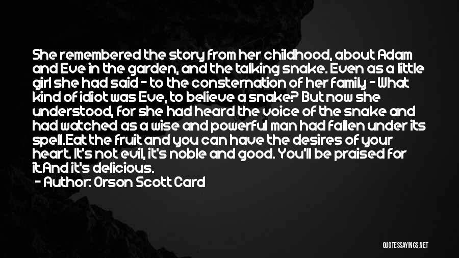 Adam And Eve Sin Quotes By Orson Scott Card