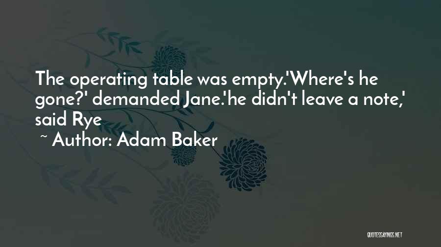 Adam Baker Quotes 460758