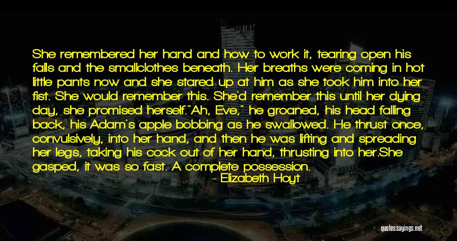 Adam Eve Apple Quotes By Elizabeth Hoyt