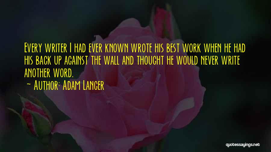 Adam Langer Quotes 1773288