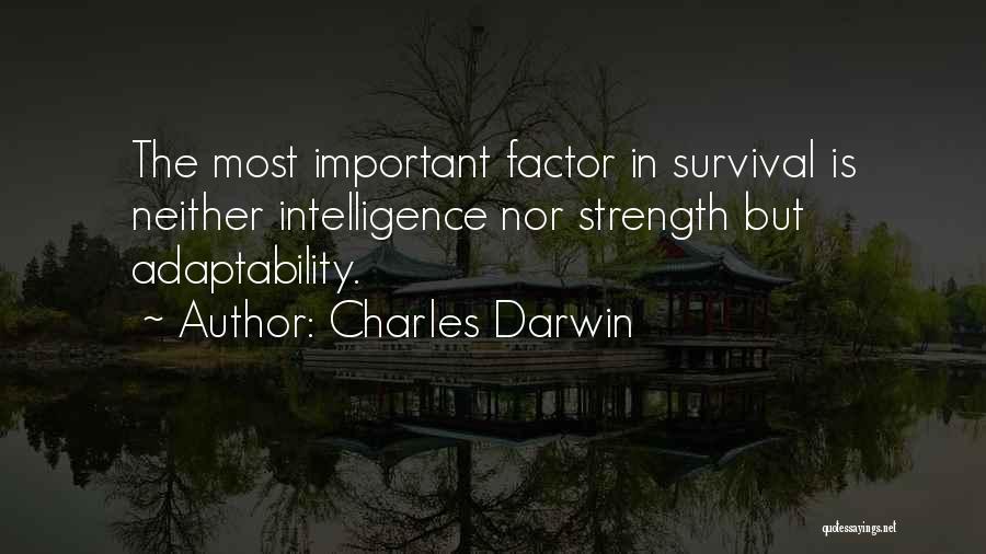 Adaptability Quotes By Charles Darwin