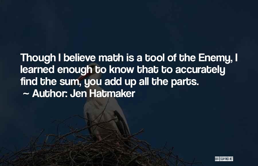 Add Math Quotes By Jen Hatmaker