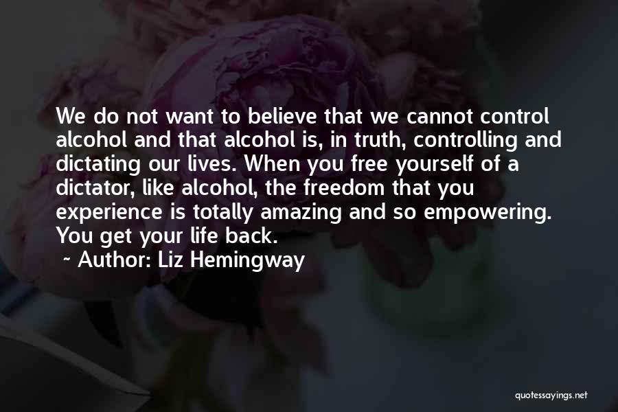 Addiction To Alcohol Quotes By Liz Hemingway