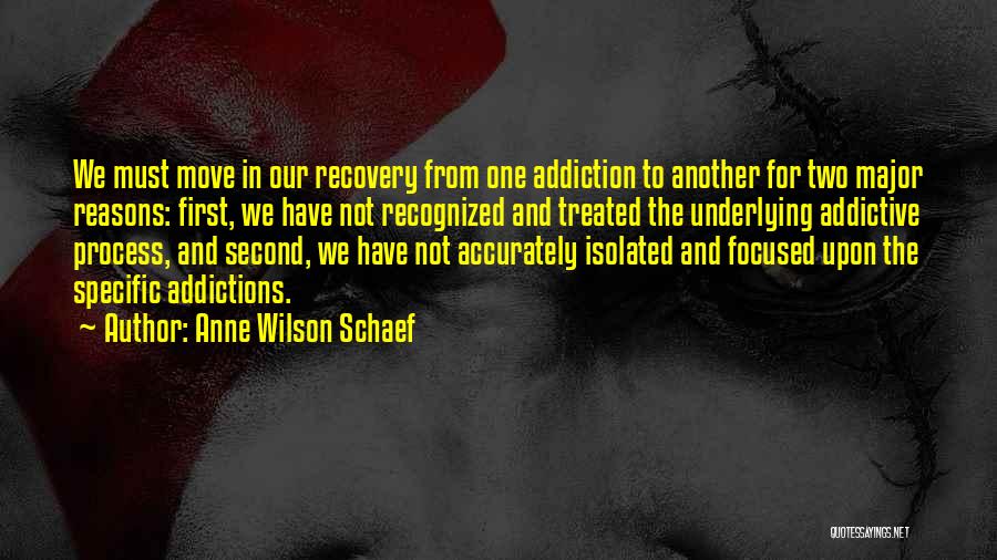 Addictions Recovery Quotes By Anne Wilson Schaef