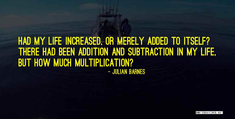 Addition And Subtraction Quotes By Julian Barnes