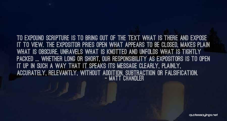 Addition And Subtraction Quotes By Matt Chandler