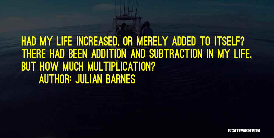 Addition By Subtraction Quotes By Julian Barnes