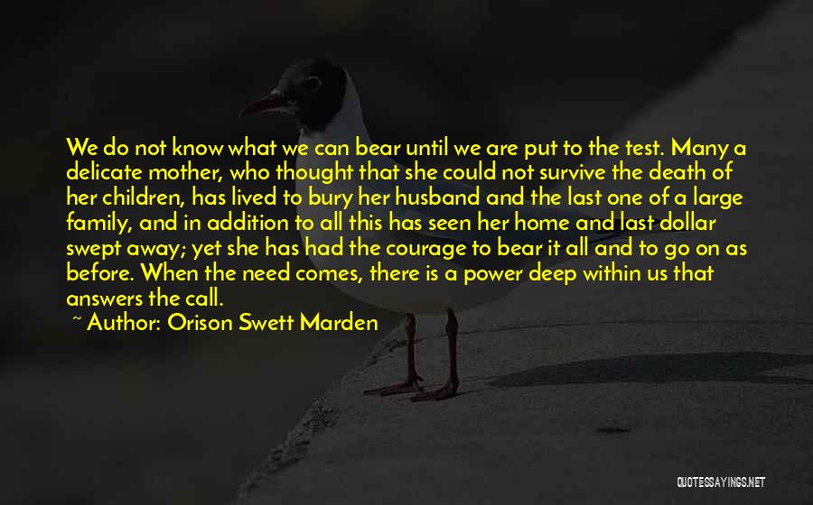 Addition To Family Quotes By Orison Swett Marden