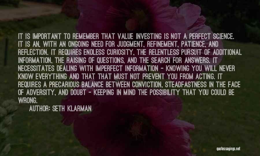 Additional Information Quotes By Seth Klarman