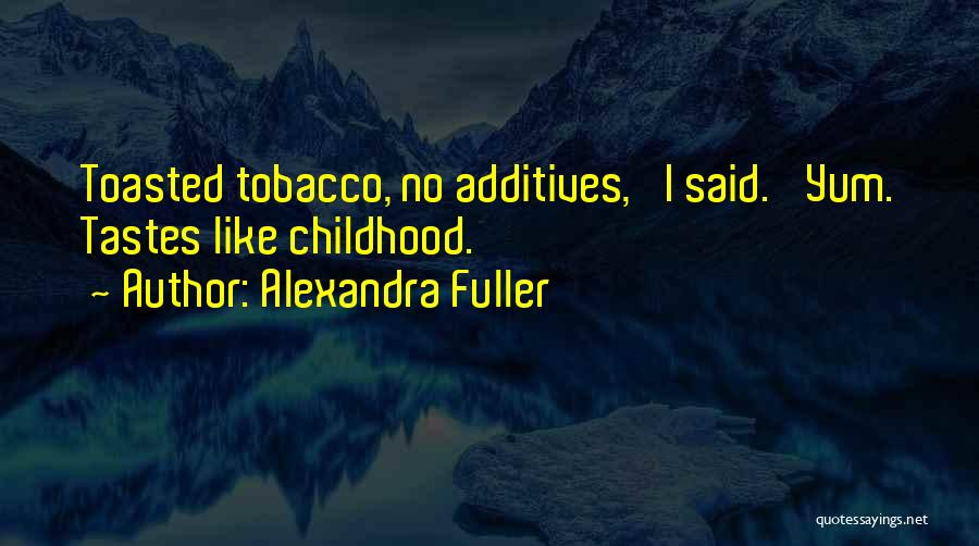 Additives Quotes By Alexandra Fuller