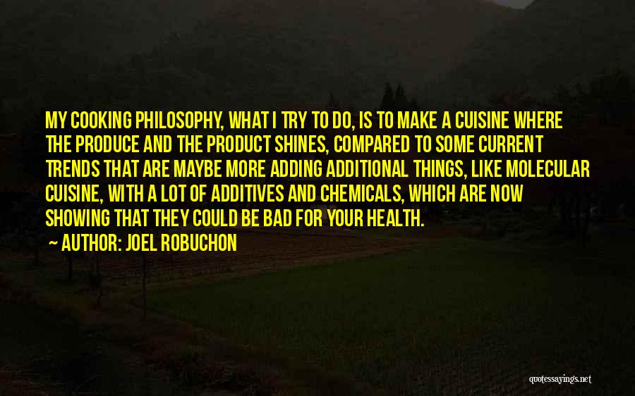 Additives Quotes By Joel Robuchon