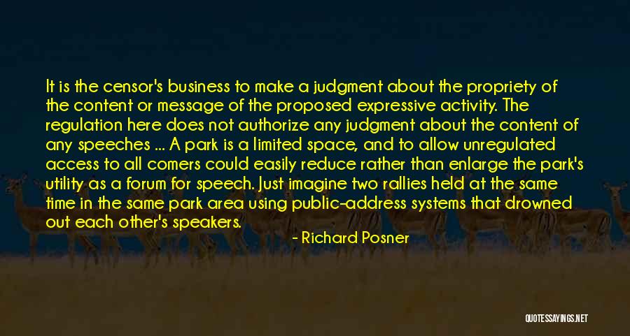 Address Quotes By Richard Posner