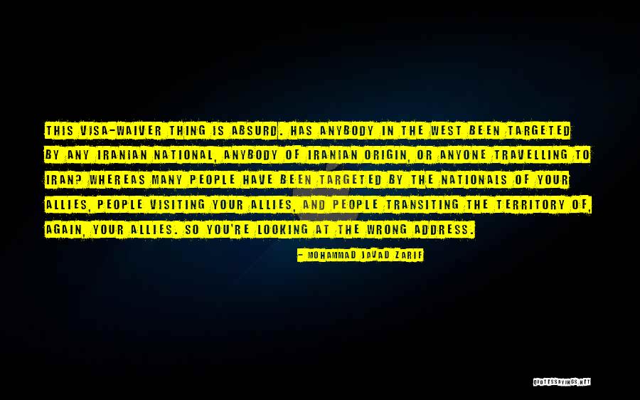 Addresses Quotes By Mohammad Javad Zarif