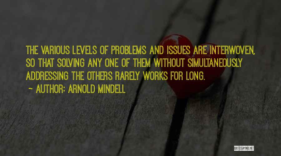 Addressing Issues Quotes By Arnold Mindell