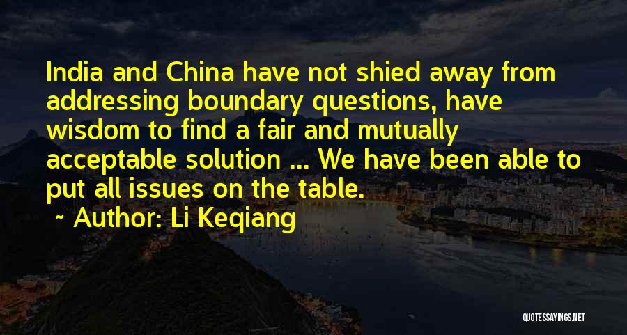 Addressing Quotes By Li Keqiang