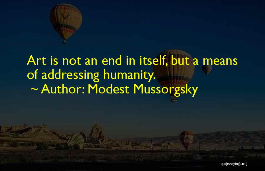 Addressing Quotes By Modest Mussorgsky