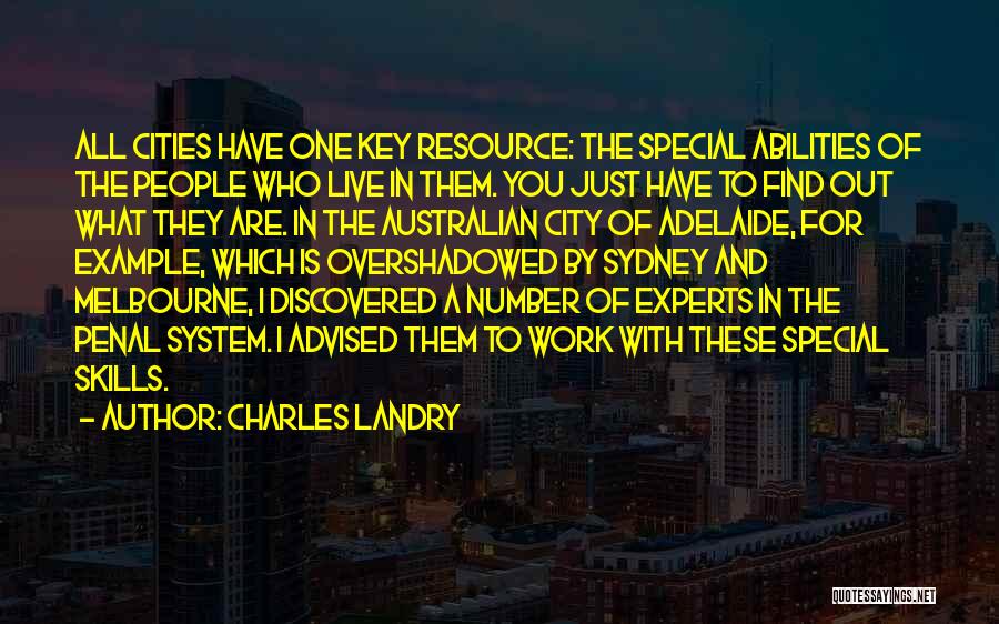 Adelaide City Quotes By Charles Landry