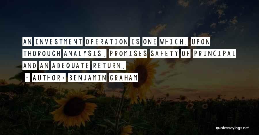 Adequate Quotes By Benjamin Graham