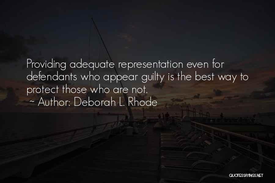 Adequate Quotes By Deborah L. Rhode